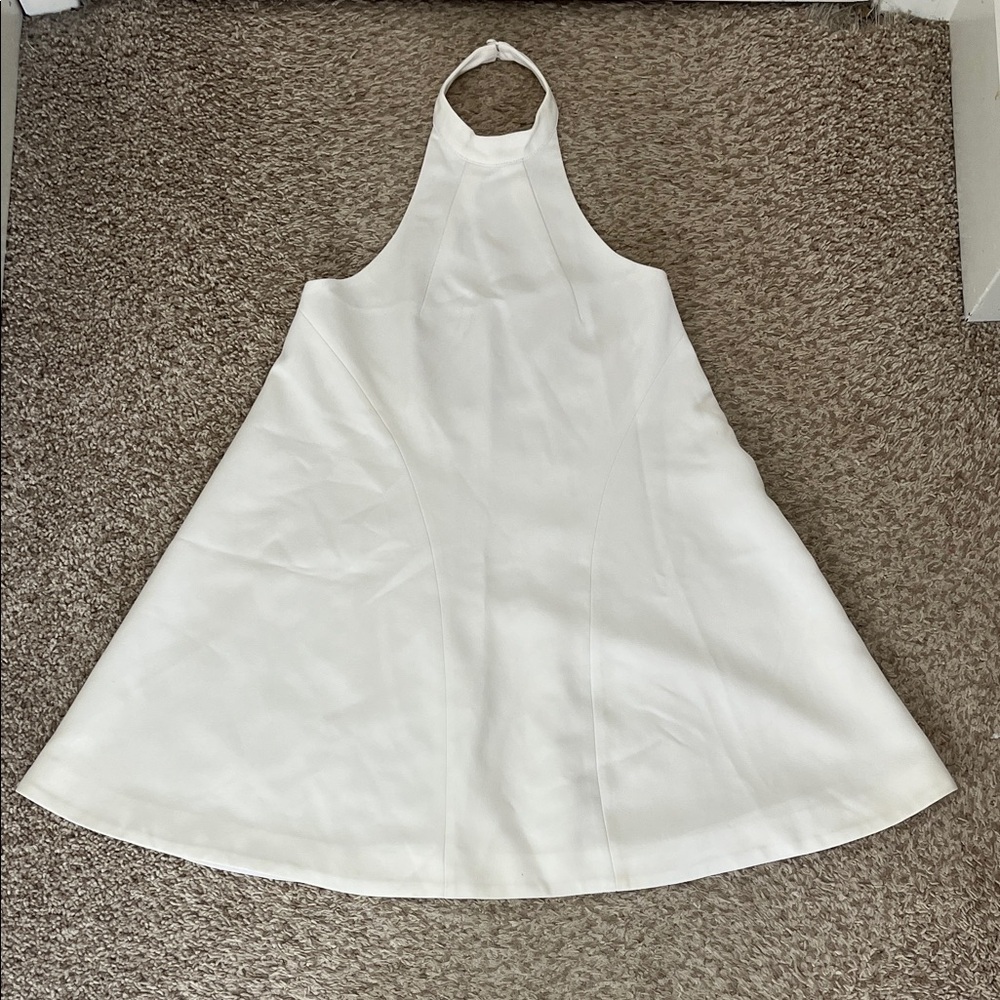 Finders Keepers Ivory White Backless A Line Mini Dress - Size Small